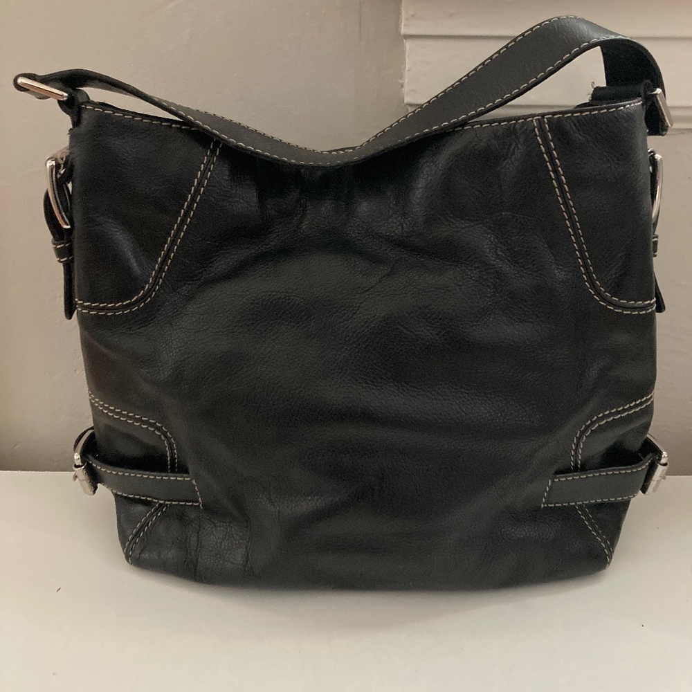 Michael Kors black leather bag